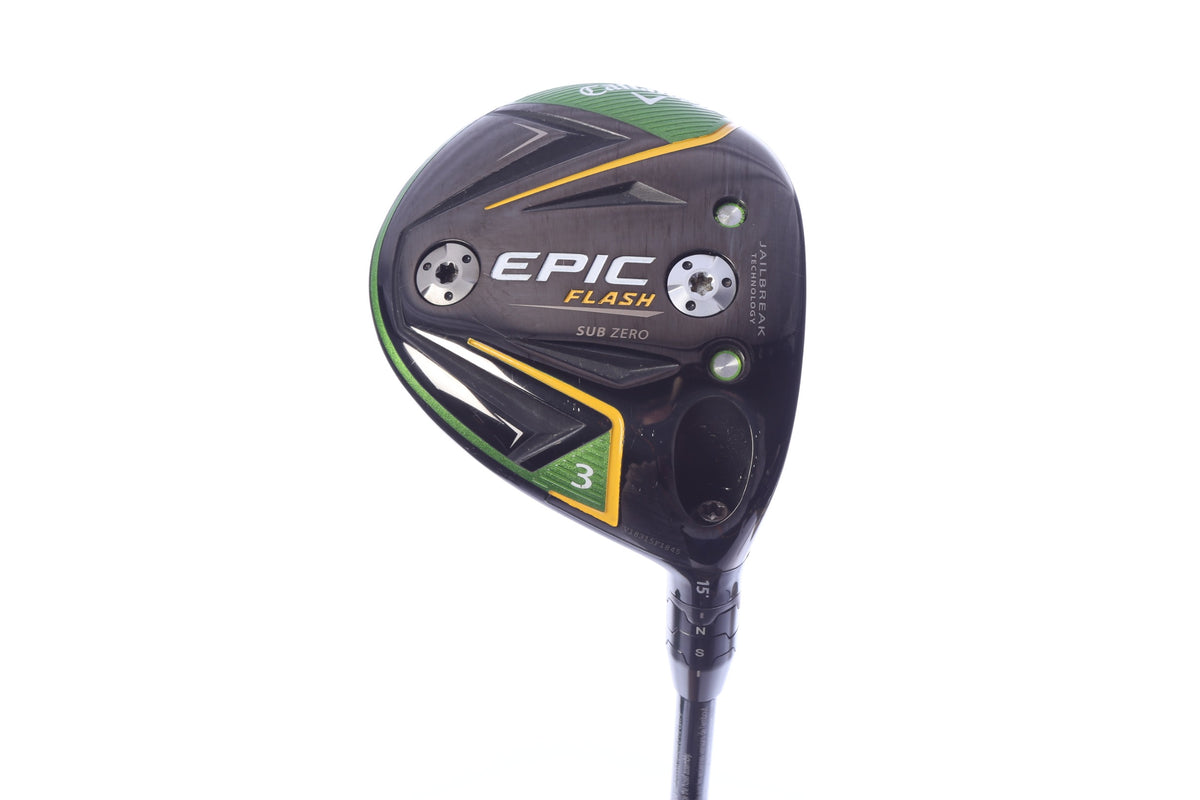 Used Callaway Epic Flash Sub Zero 3-Wood - Right-Handed - 15 Degrees - Stiff Flex-Next Round