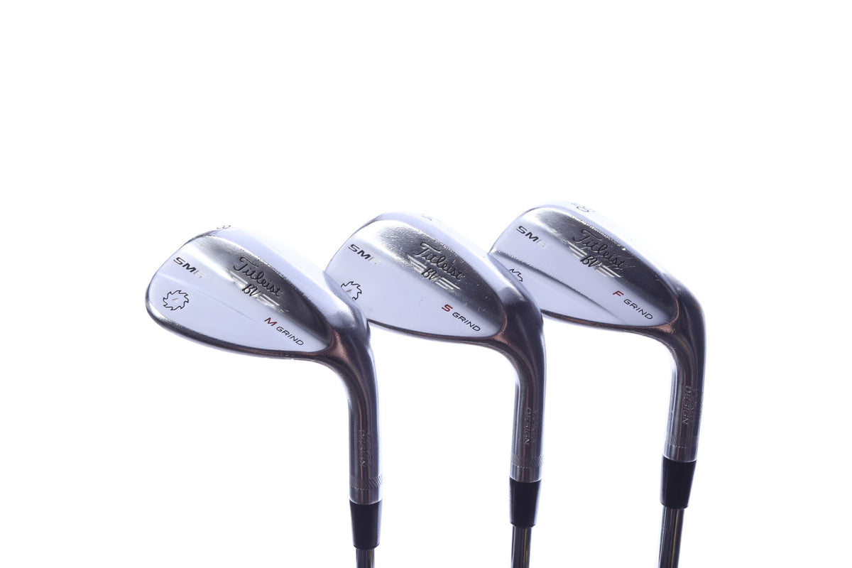 Used Titleist Vokey SM6 Tour Chrome Wedge Set - Right-Handed - 50*, 54*, 58* - Wedge Flex