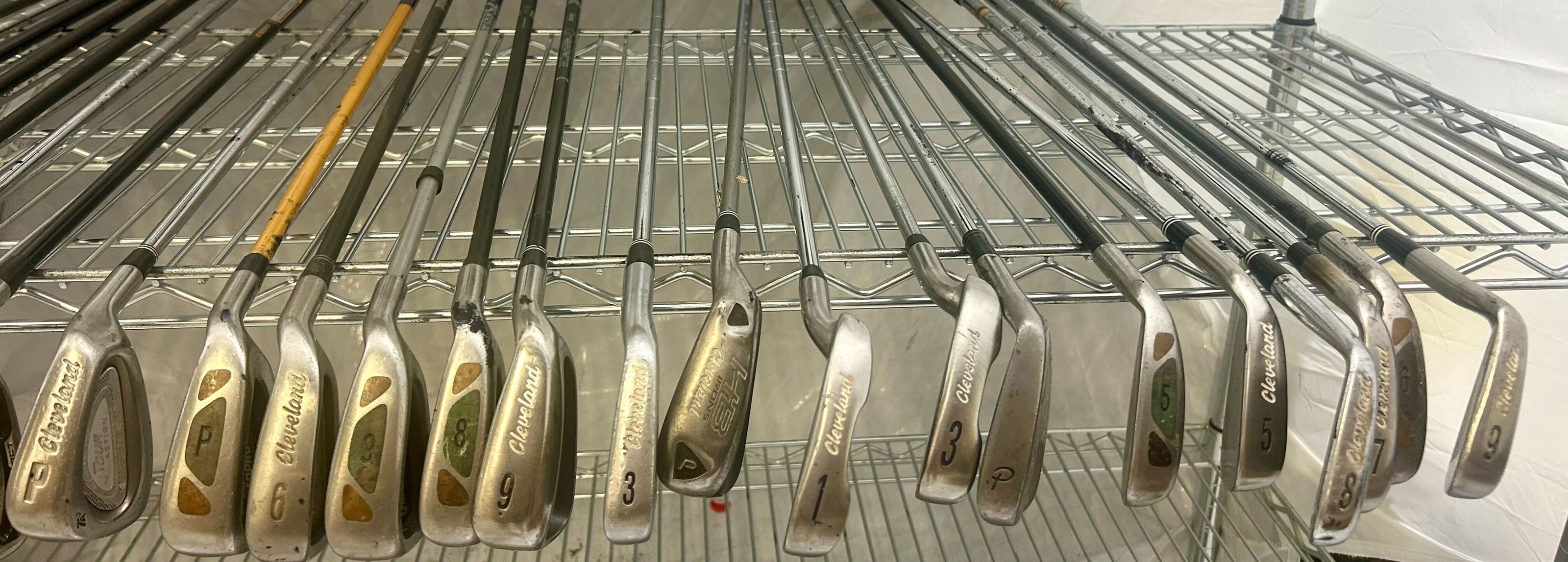 Wholesale Lot of 50 Golf Clubs - Right and Left-Handed - Cleveland Mixed Irons-Next Round