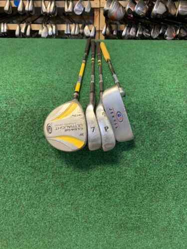 US Kids Golf WT-25u Fairway Driver, 7i, PW, Putter 4-Piece Club Set UL 42” LH-Next Round