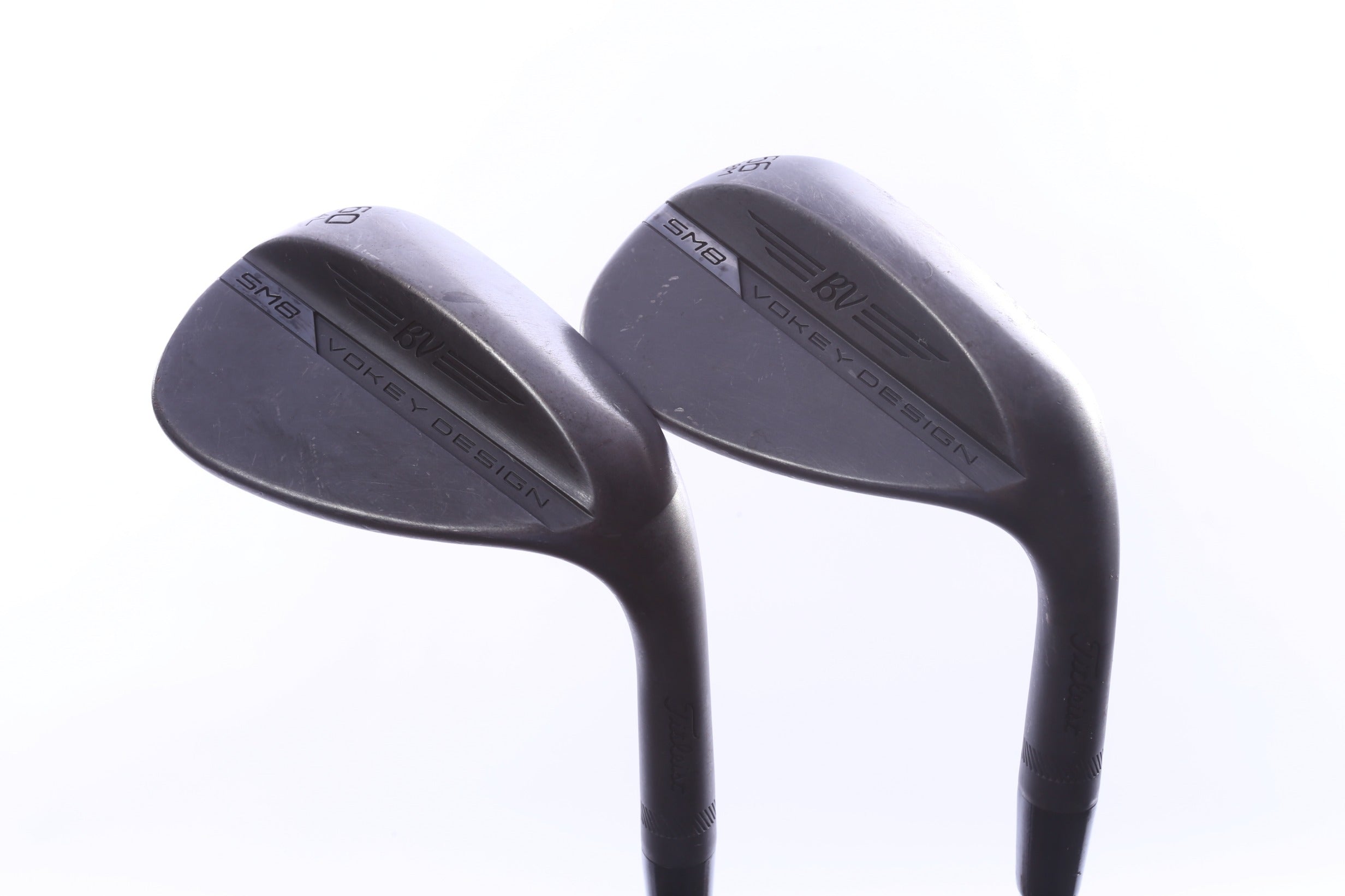 Used Titleist Vokey SM8 Jet Black Wedge Set - Right-Handed - 56*, 60* - Wedge Flex-Next Round