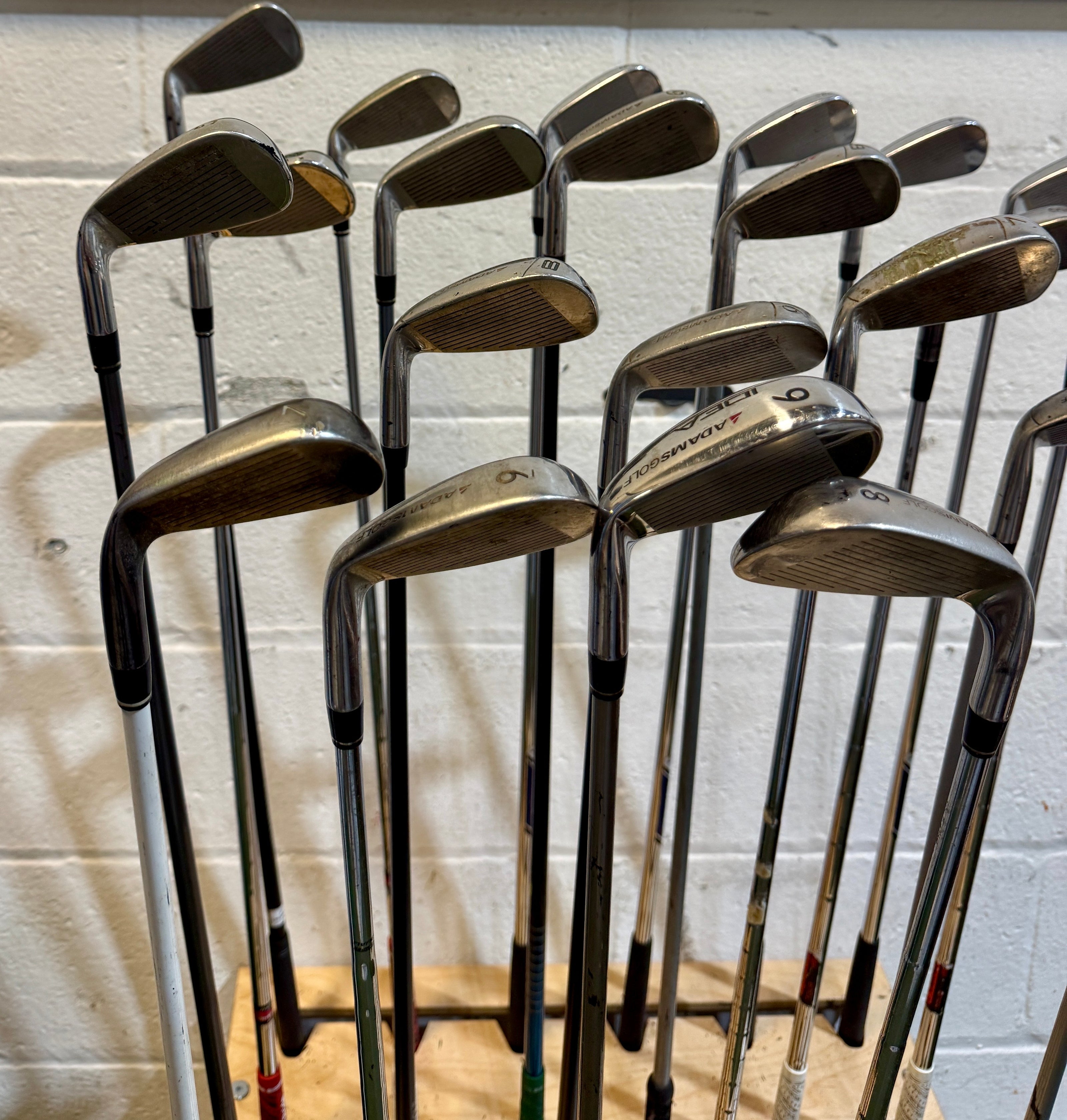 Wholesale Lot of 45 Golf Clubs - Adams Single Irons - RH/LH - Mixed Flexes-Next Round