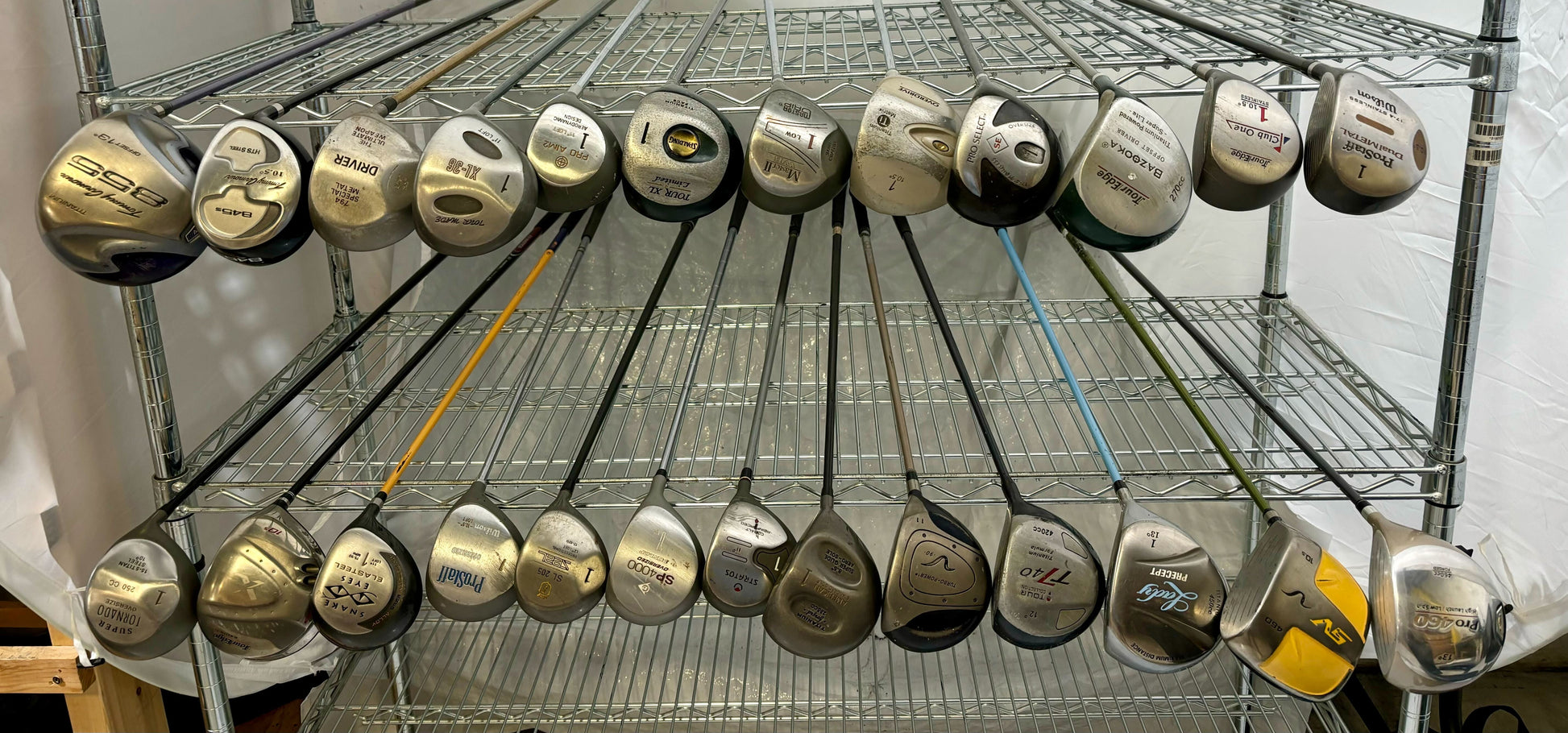 Wholesale Lot of 25 Golf Clubs - Assorted Drivers-Next Round
