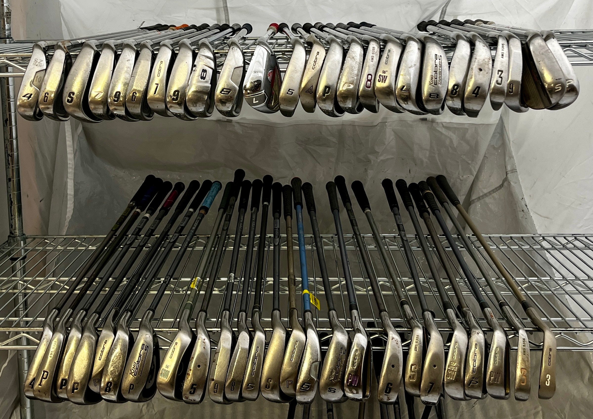 Wholesale Lot of 50 Golf Clubs - Cobra Single Irons-Next Round