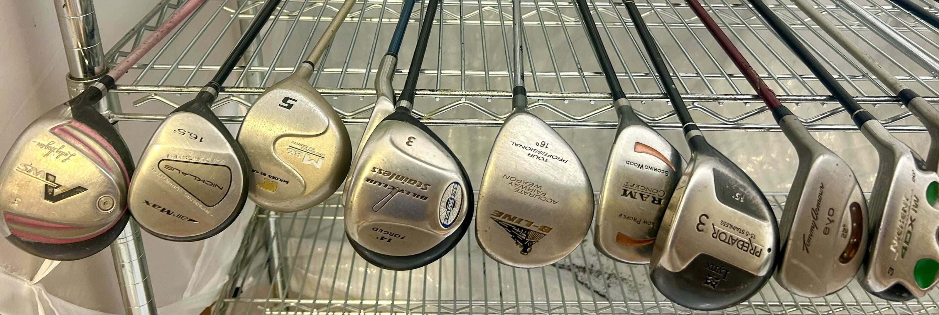 Wholesale Lot of 40 Golf Clubs - Right and Left-Handed - Assorted Fairway Woods-Next Round