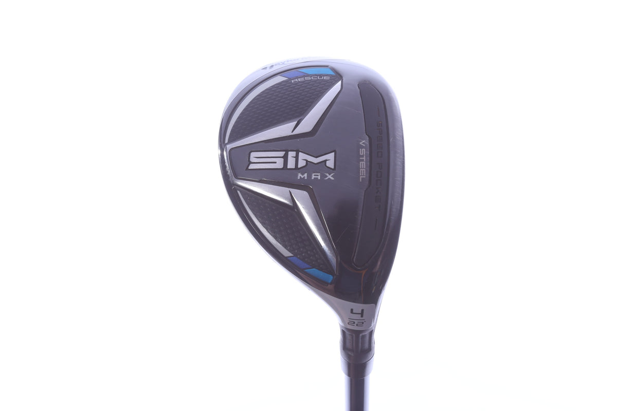 Used TaylorMade SIM MAX 4H Hybrid - Right-Handed - 22 Degrees - Regular Flex