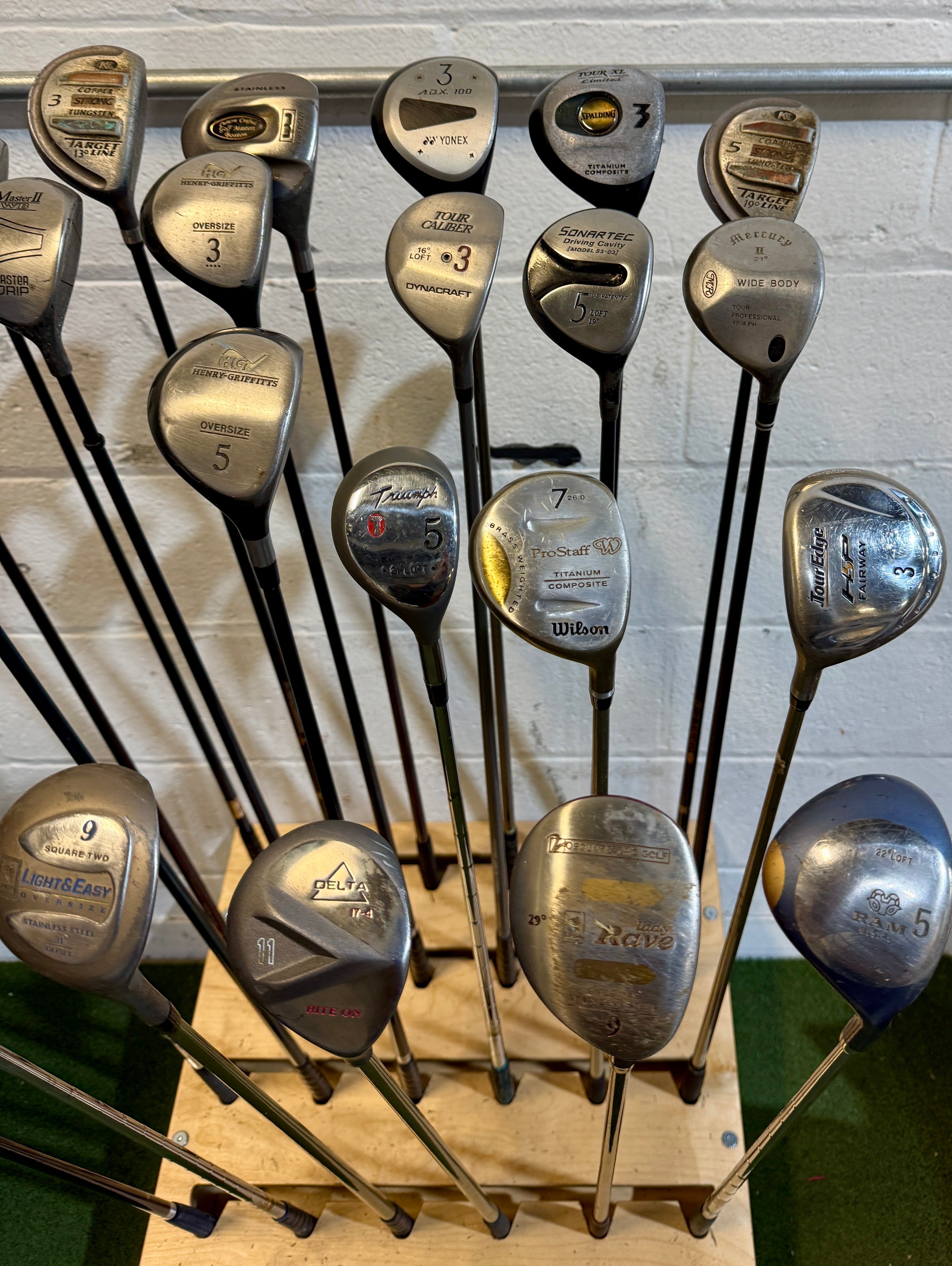 Wholesale Lot of 40 Golf Clubs - Assorted Fairway Woods - RH/LH - Mixed Flexes-Next Round