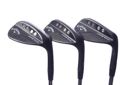 Used Callaway JAWS Raw Black Plasma Wedge Set - Right-Handed - 50*, 56*, 60* - Wedge Flex