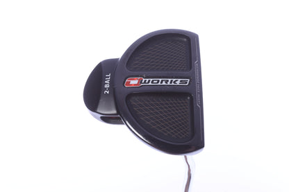 Used Odyssey O-Works Black 2-Ball Putter - Right-Handed - 38 in - Mallet