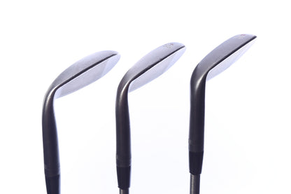 Used Titleist Vokey SM6 Jet Black Wedge Set - Right-Handed - 52*, 56*, 60* - Regular Flex
