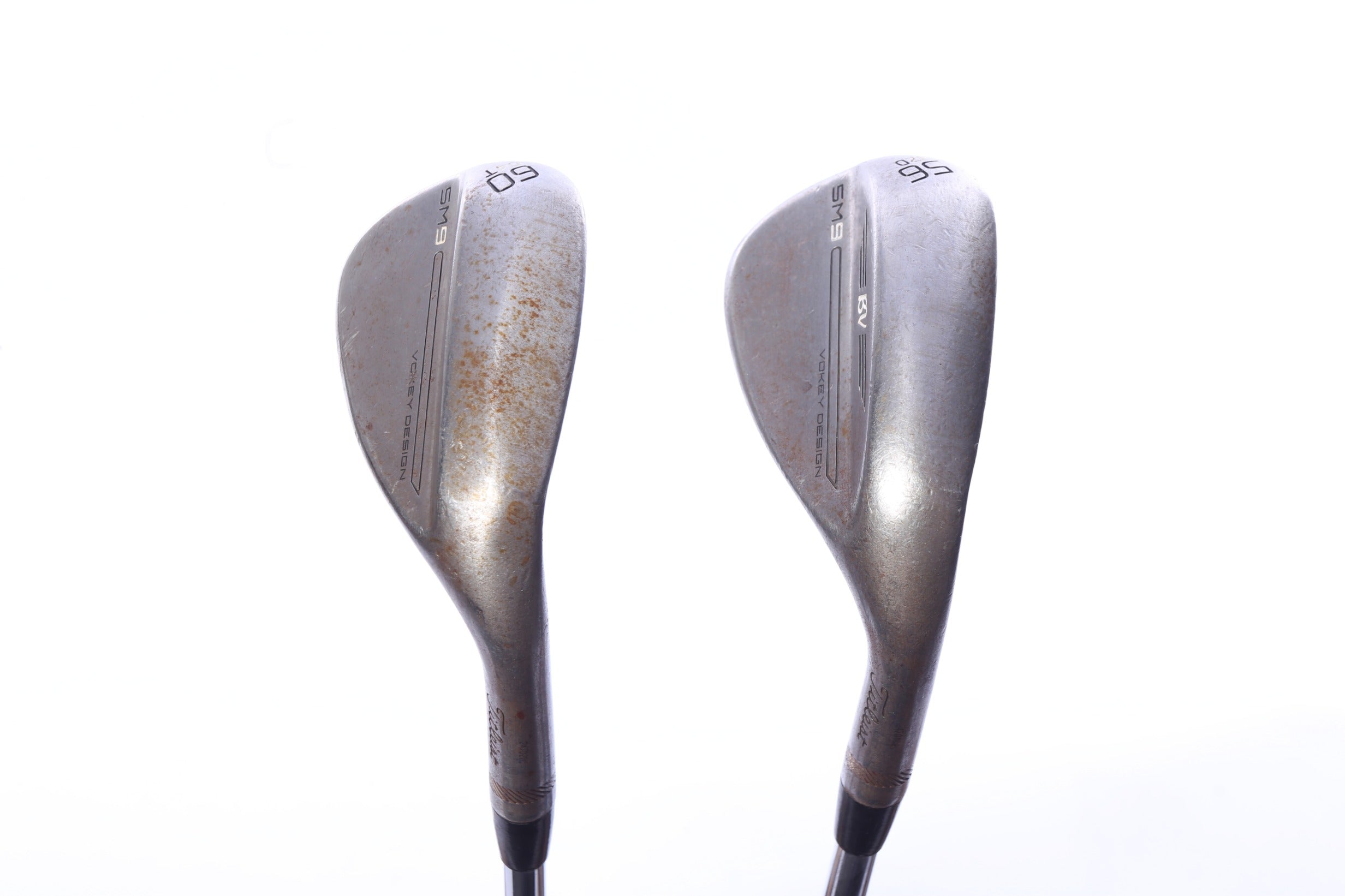 Used Titleist Vokey SM9 Raw Wedge Set - Right-Handed - 56*, 60* - Stiff Flex
