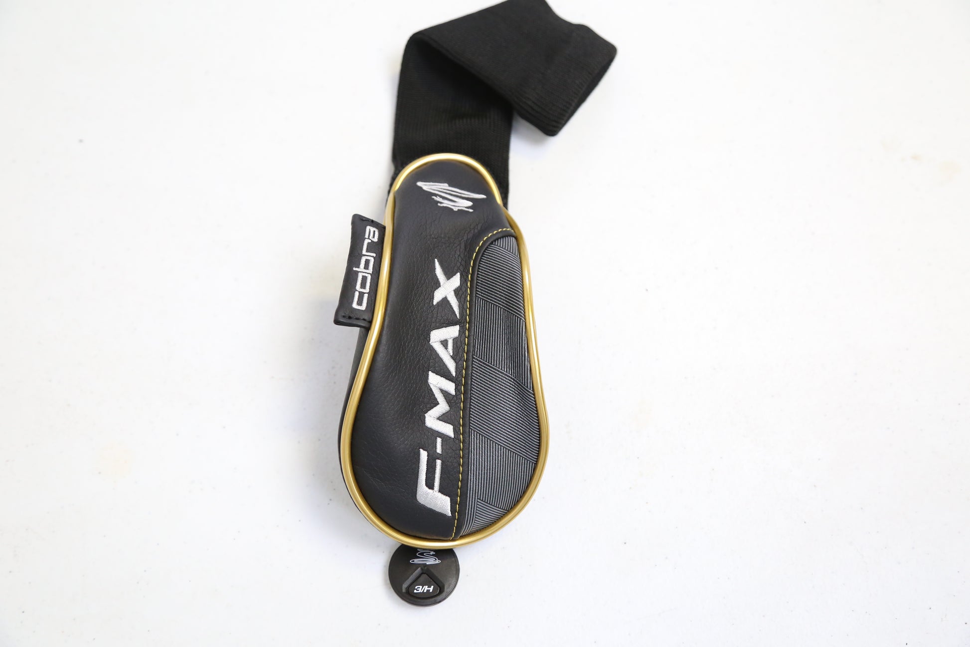 Cobra F-MAX Black Gold Hybrid Headcover Only Very Good Condition-Next Round