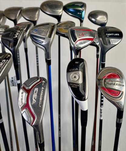 Wholesale Lot of 24 Adams Drivers, Fairway Woods, And Hybrids-Next Round