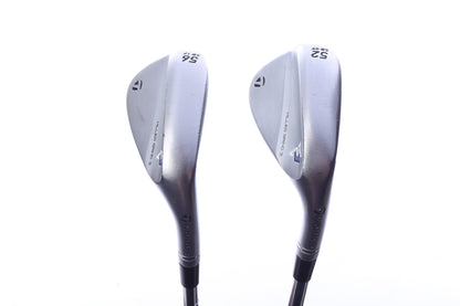 Used TaylorMade Milled Grind 3 Chrome Wedge Set - Right-Handed - 52*, 56* - Wedge Flex