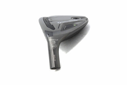Used TaylorMade Qi35 MAX Rescue 3H - HEAD ONLY - Left-Handed - 20 Degrees