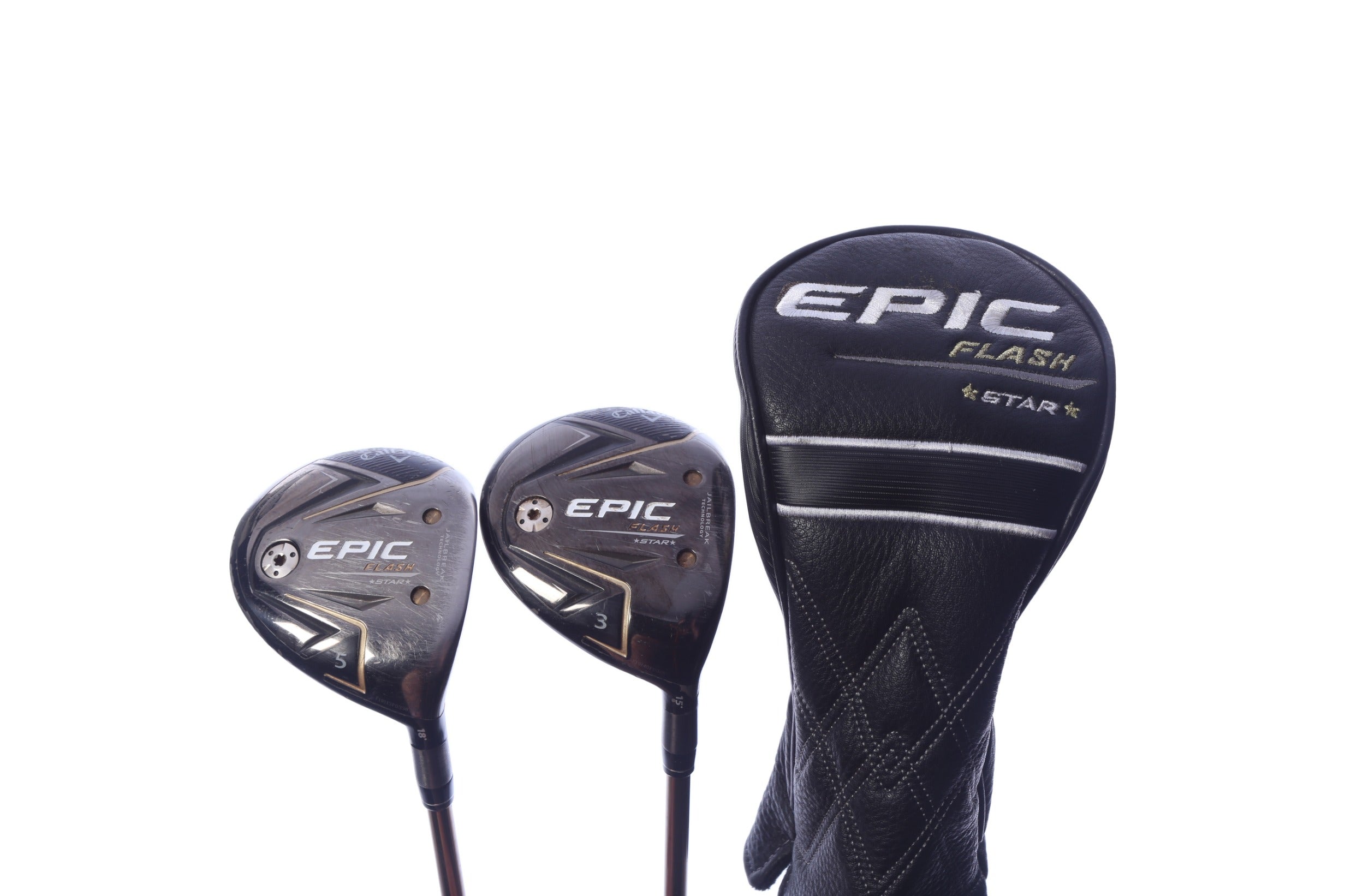 Used Callaway Epic Flash Star Wood Set - Right-Handed - 3W, 5W - Seniors Flex