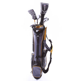 Used Us Kids Golf U/L 63 Grey/Gold Kids Set - Left-Handed - 1W, HY, 6, 8, PW, SW(56*) - Youth Flex-Next Round