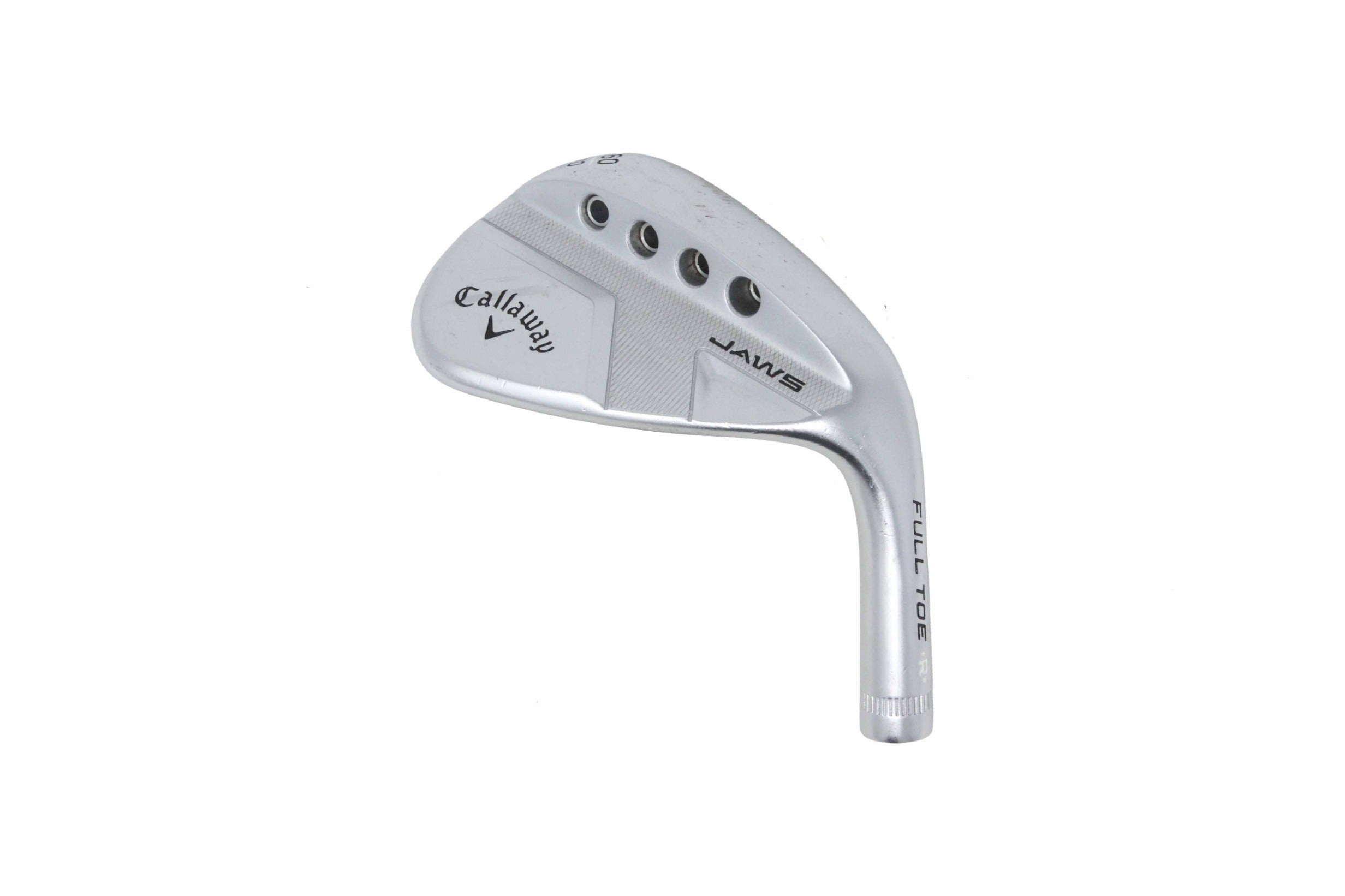 Used Callaway Jaws Full Toe Raw Face Chrome Lob Wedge - HEAD ONLY - RH - 60 Degrees