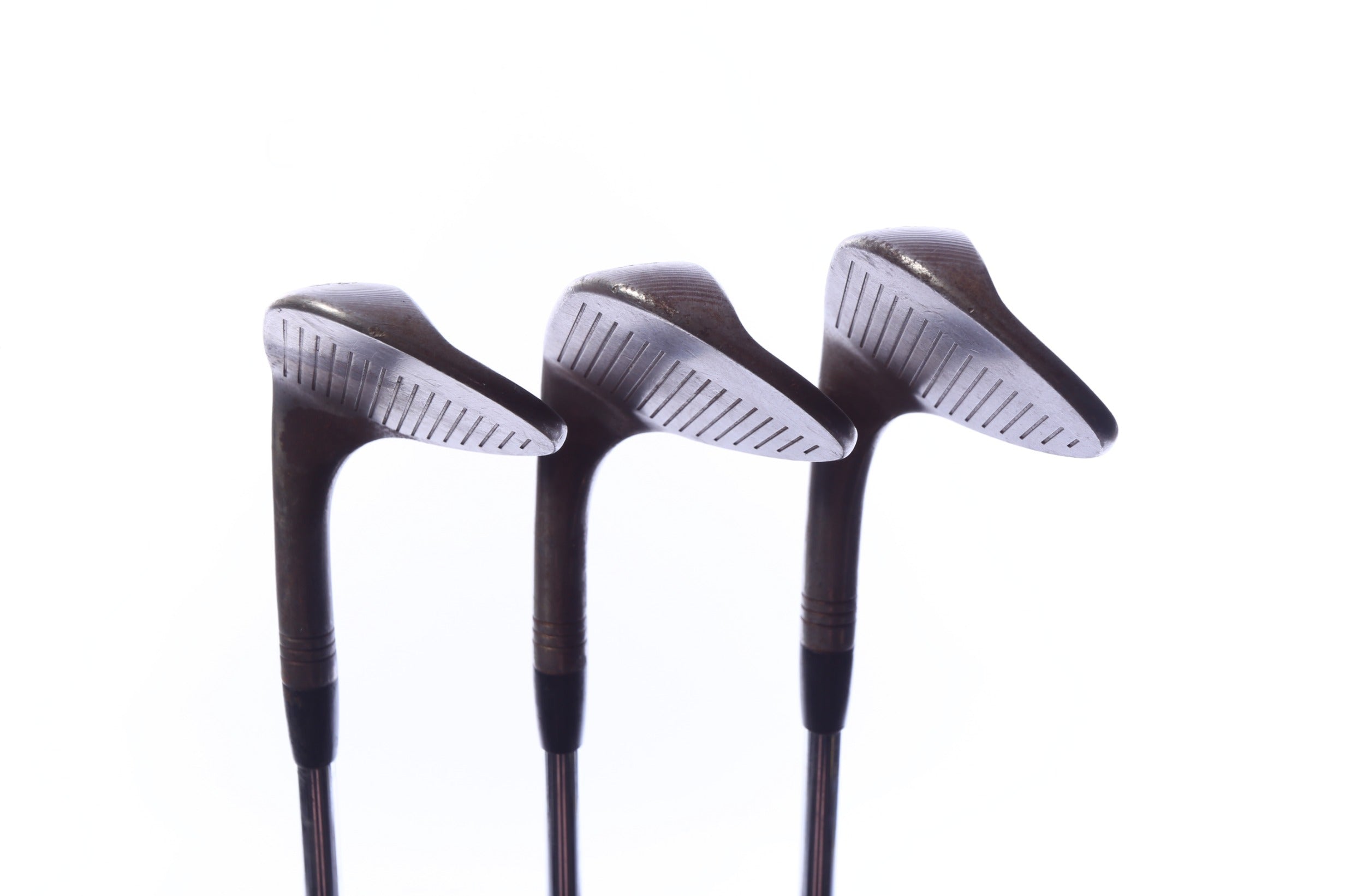 Used TaylorMade Milled Grind Raw Wedge Set - Right-Handed - 52*, 56*, 60* - Wedge Flex