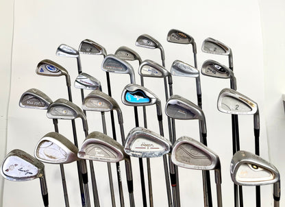 Wholesale Lot of 24 Golf Clubs - Right Handed - Assorted Irons and Wedges-Next Round