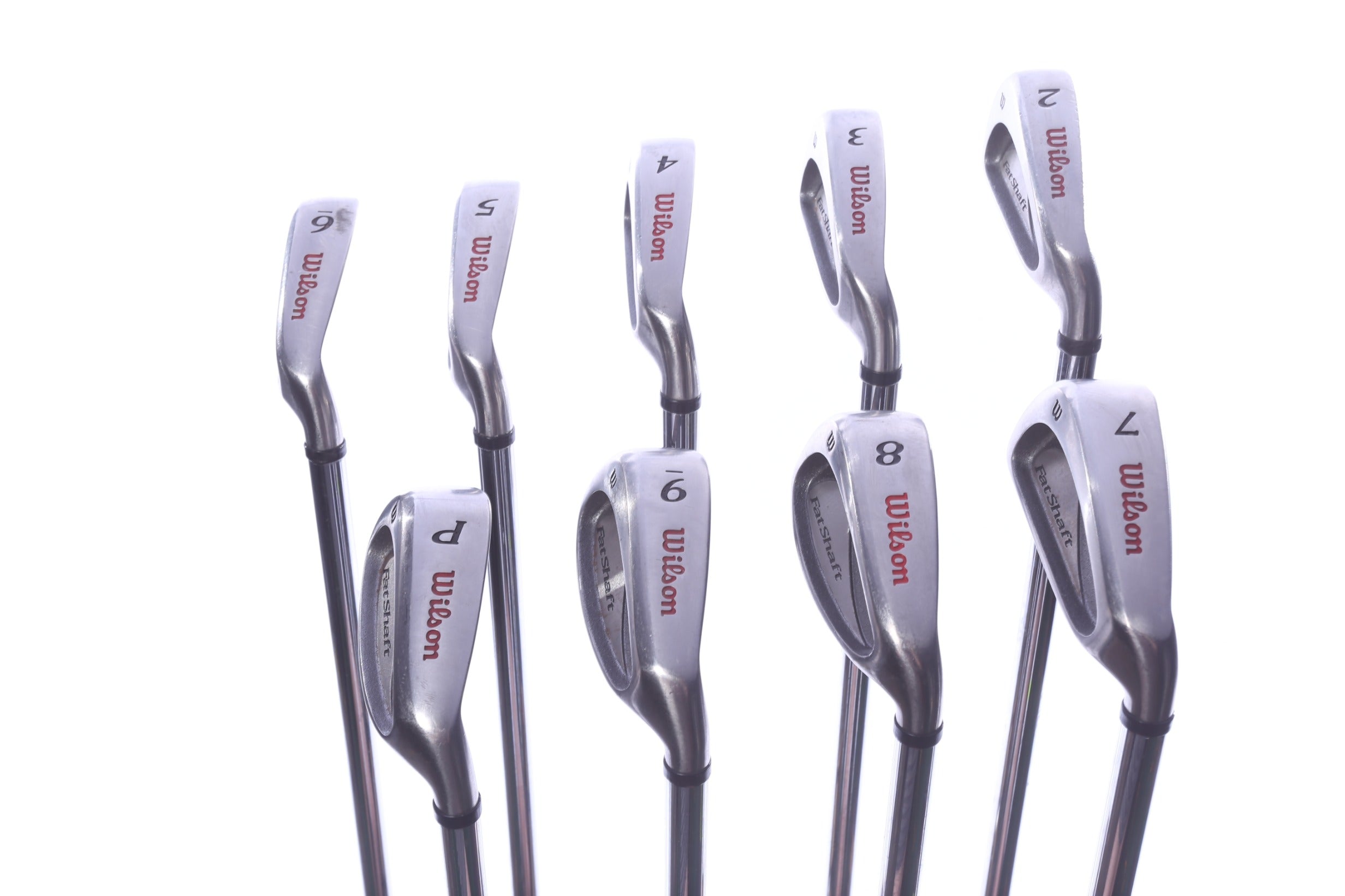 Used Wilson FATSHAFT II Iron Set - Right-Handed - 2-PW - Regular Flex