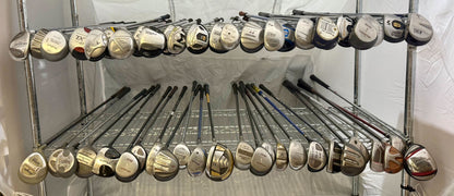 Wholesale Lot of 50 Golf Clubs - Assorted Fairway Woods & Hybrids-Next Round