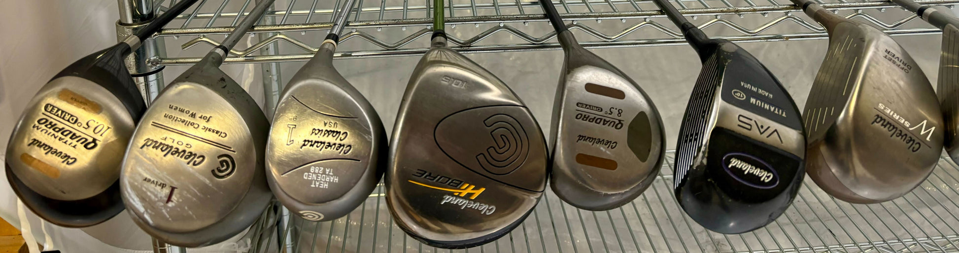 Wholesale Lot of 30 Golf Clubs - Cleveland Drivers - Launcers, Quadpro and Vas-Next Round