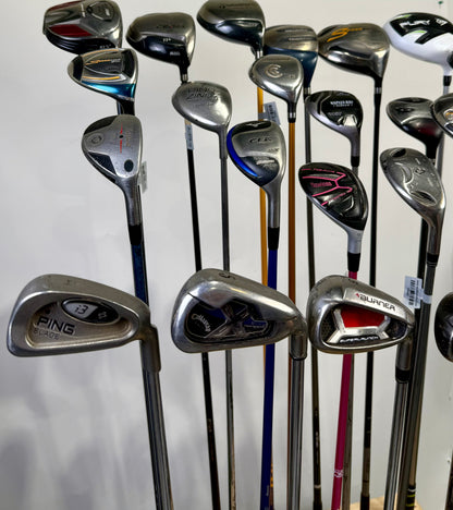 Wholesale Lot of 24 Golf Clubs - Drivers, Woods, Hybrids and Single Irons-Next Round