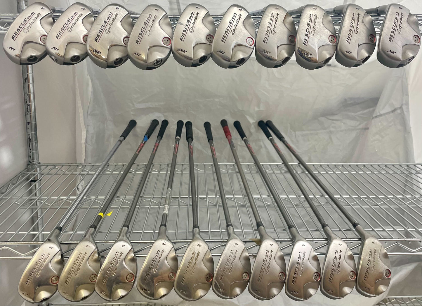 Wholesale Lot of 20 Golf Clubs - TaylorMade Rescue Dual Hybrids-Next Round