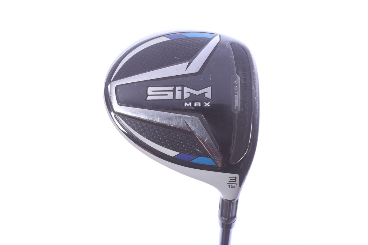 Used TaylorMade SIM MAX 3-Wood - Right-Handed - 15 Degrees - Stiff Flex