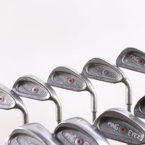 Used Ping Eye 2 Iron Set - Right-Handed - 1-6, 8-PW, LW - Stiff Flex- Red Dot-Next Round