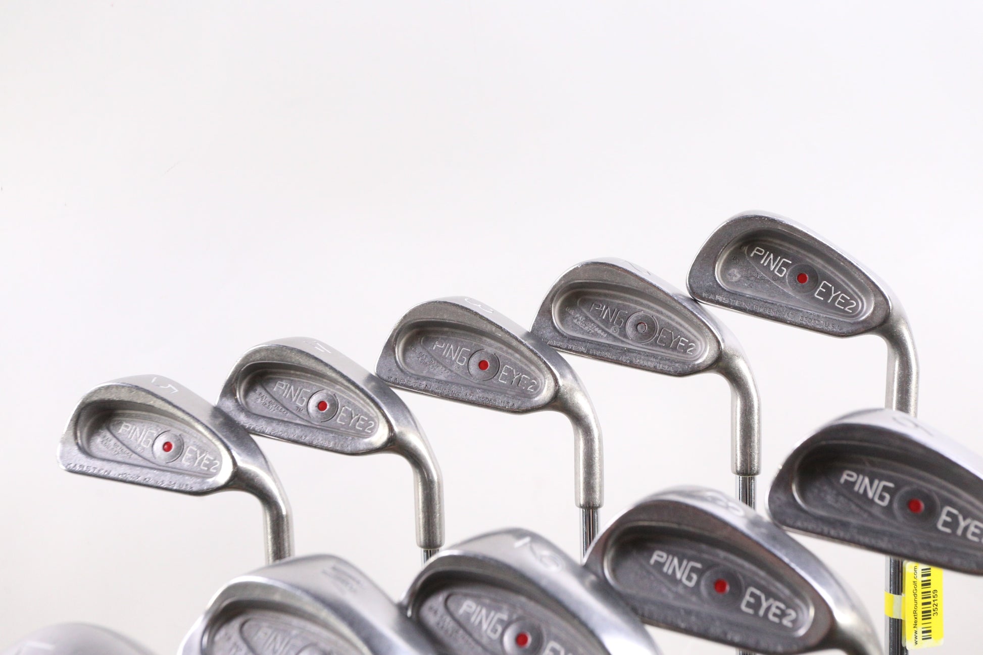 Used Ping Eye 2 Iron Set - Right-Handed - 1-6, 8-PW, LW - Stiff Flex- Red Dot-Next Round