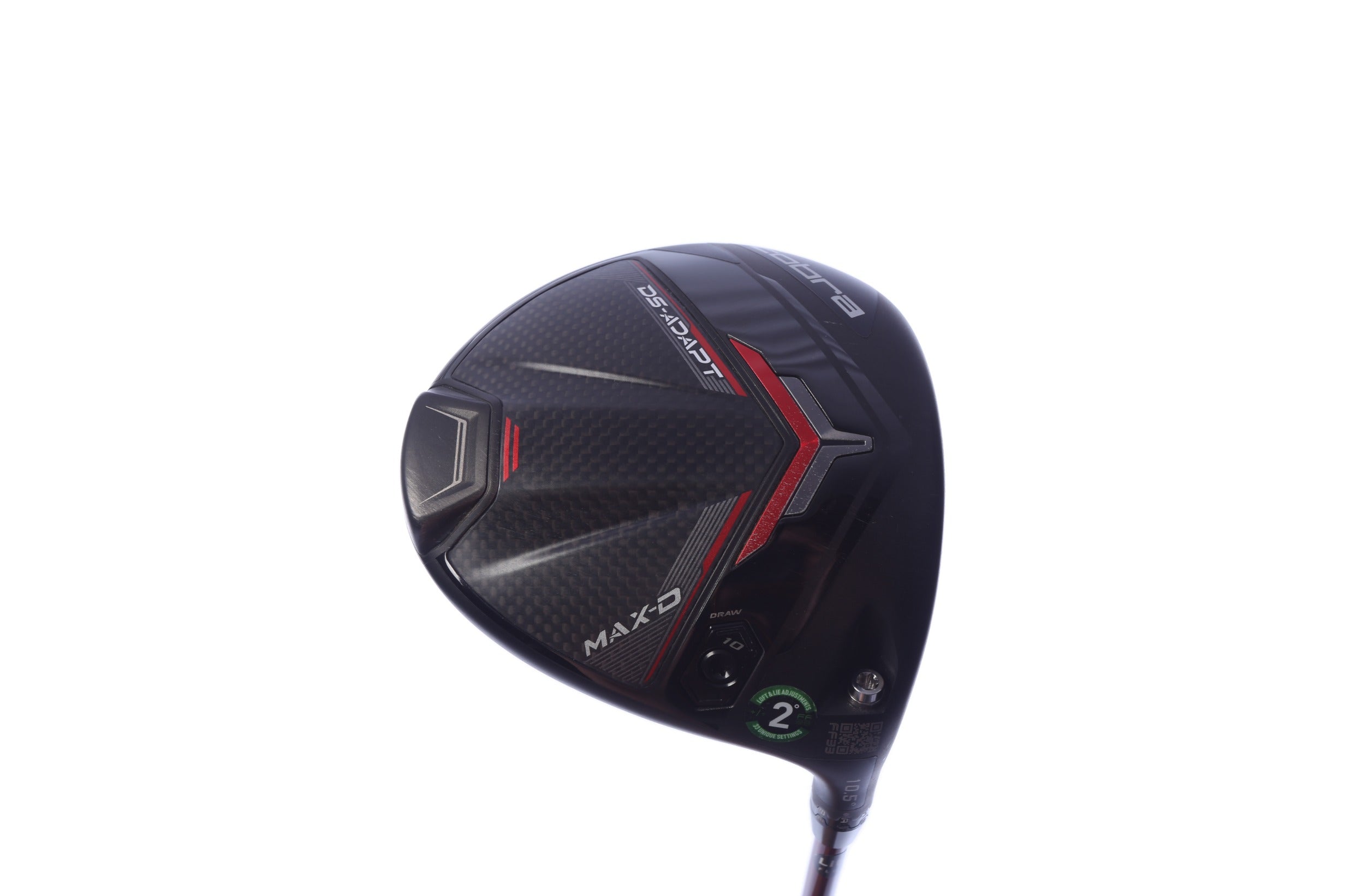 Used Cobra DS-ADAPT MAX-D Driver - 10.5 Degrees - Seniors Flex Project X Denali Red - Right-Handed