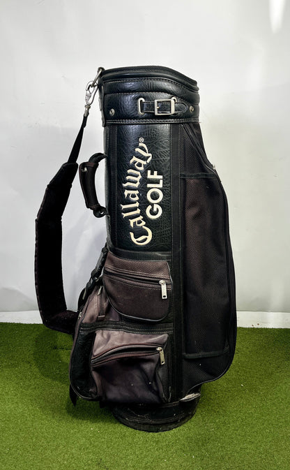Vintage Black Callaway Cart Bag - 8 Pockets 6 Dividers-Next Round