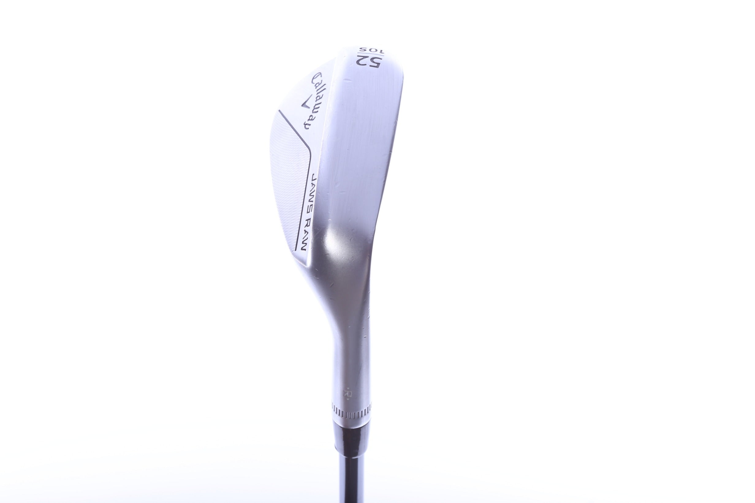 Used Callaway JAWS Raw Chrome Gap Wedge - Right-Handed - 52 Degrees - Stiff Flex