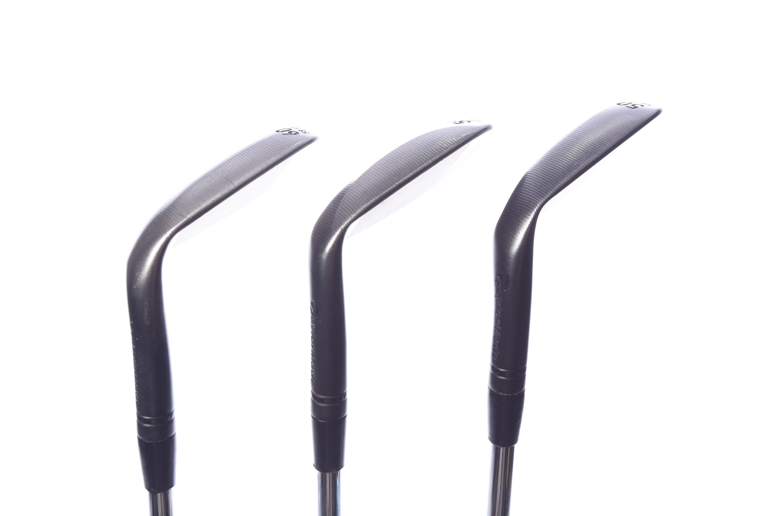 Used TaylorMade Milled Grind 3 Black Wedge Set - Right-Handed - 50*, 54*, 60* - Regular Flex-Next Round