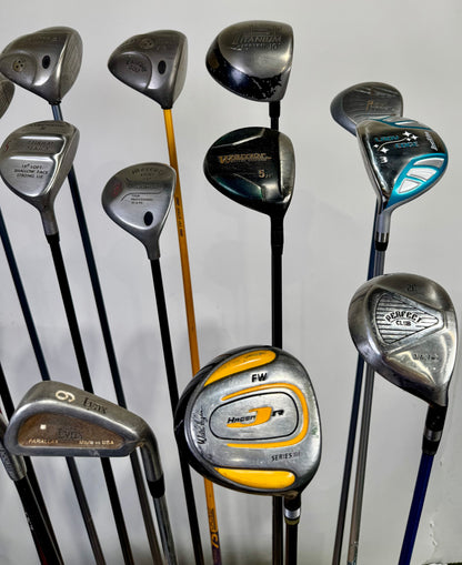 Wholesale Lot of 24 Drivers, Fairway Woods, Hybrids, And Single Irons.-Next Round