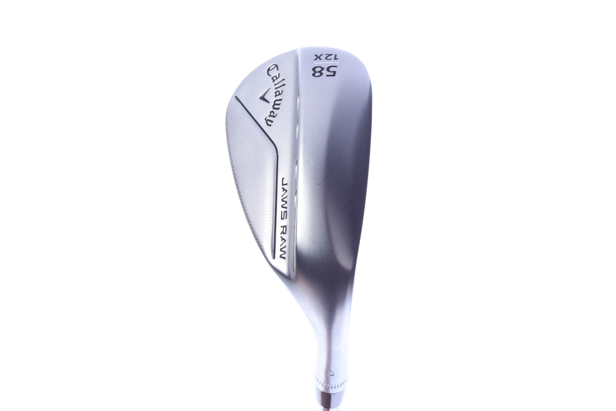 Used Callaway JAWS Raw Chrome Lob Wedge - Right-Handed - 58 Degrees - Wedge Flex-Next Round