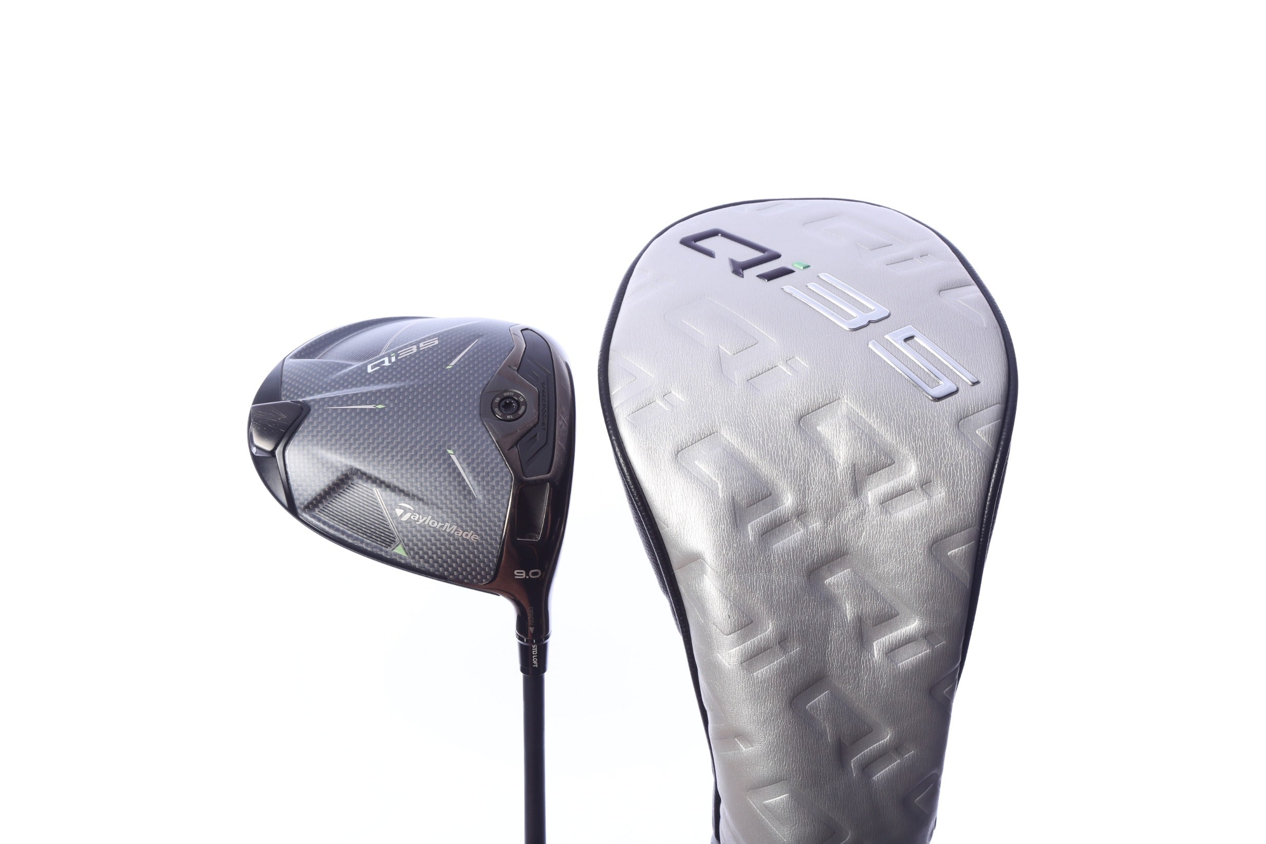 Used TaylorMade Qi35 Driver - 9 Degrees - Stiff Flex Mitsubishi Kai'li White - Right-Handed