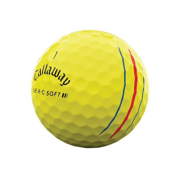 Callaway E.R.C Yellow Triple Track - 1 Dozen Balls-Next Round