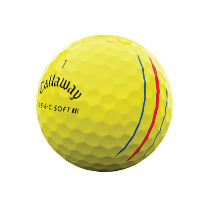 Callaway E.R.C Yellow Triple Track - 1 Dozen Balls-Next Round