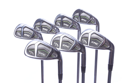 Used Callaway Epic Iron Set - Right-Handed - 5-PW, AW - Regular Plus / Stiff Flex