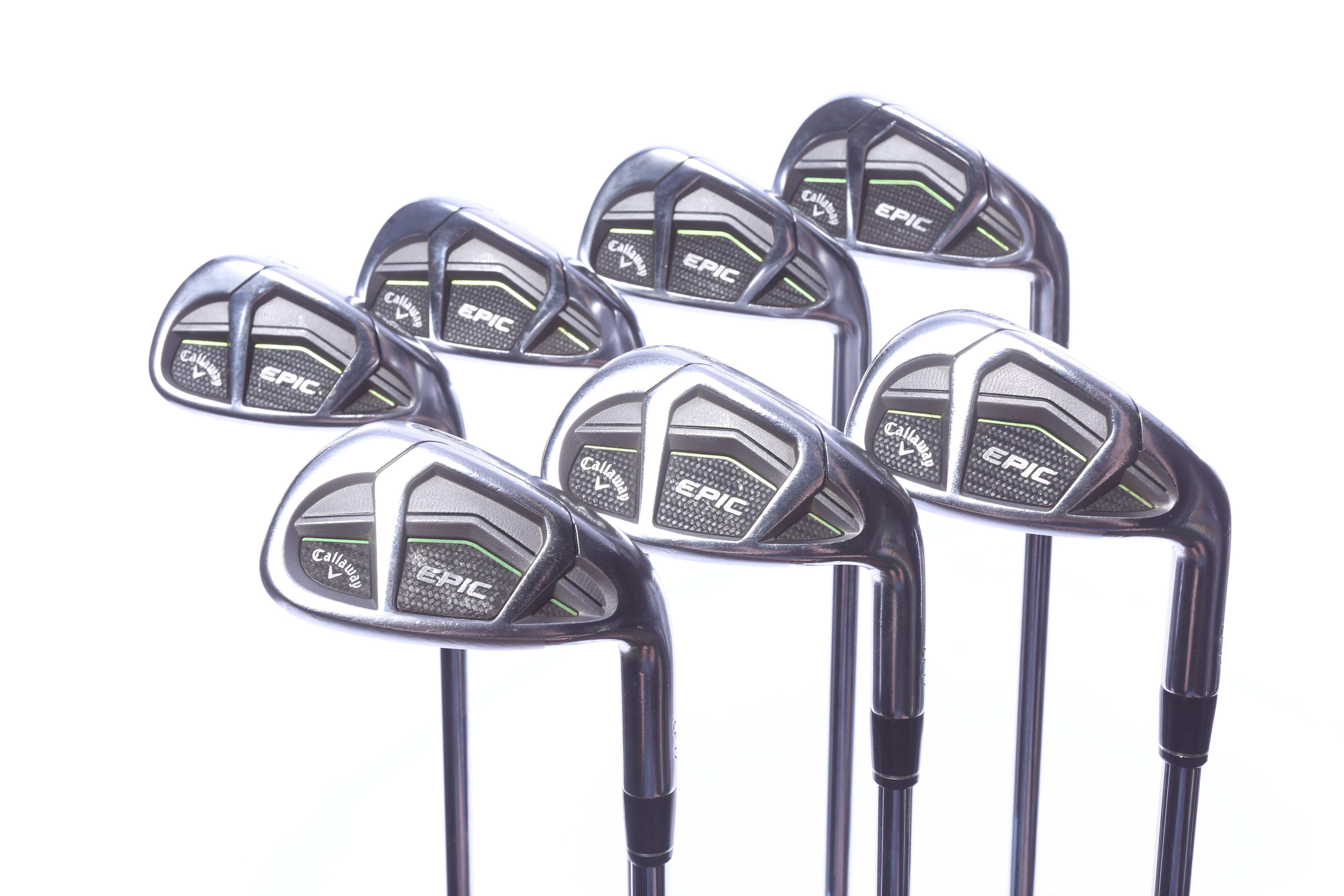 Used Callaway Epic Iron Set - Right-Handed - 5-PW, AW - Regular Plus / Stiff Flex