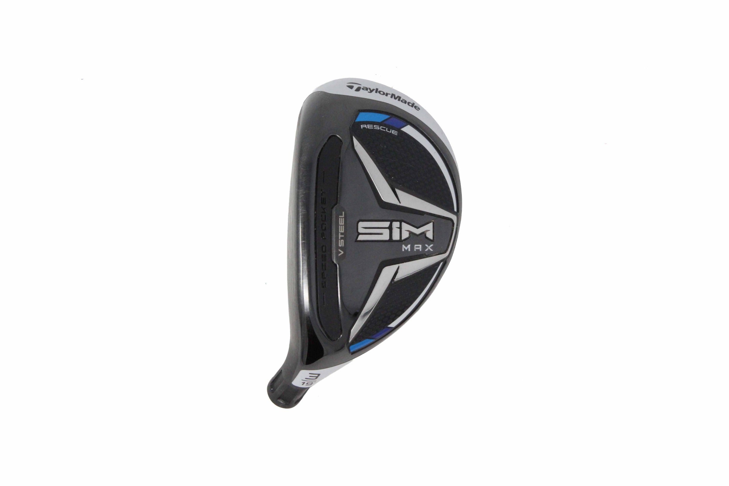 Used TaylorMade SIM2 MAX Rescue 3H - HEAD ONLY - Left-Handed - 19 Degrees-Next Round