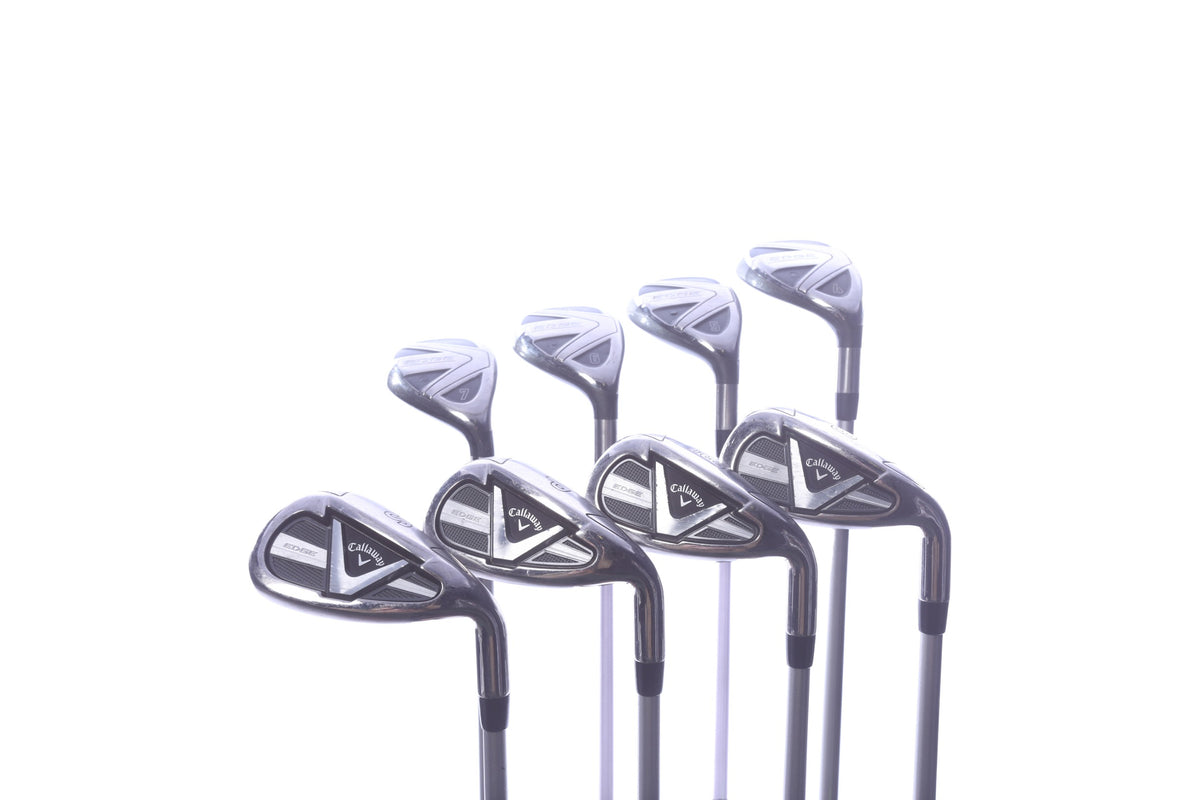 Used Callaway Edge Combo Iron Set - Right-Handed - 4H-7H, 8-PW, SW - Ladies Flex
