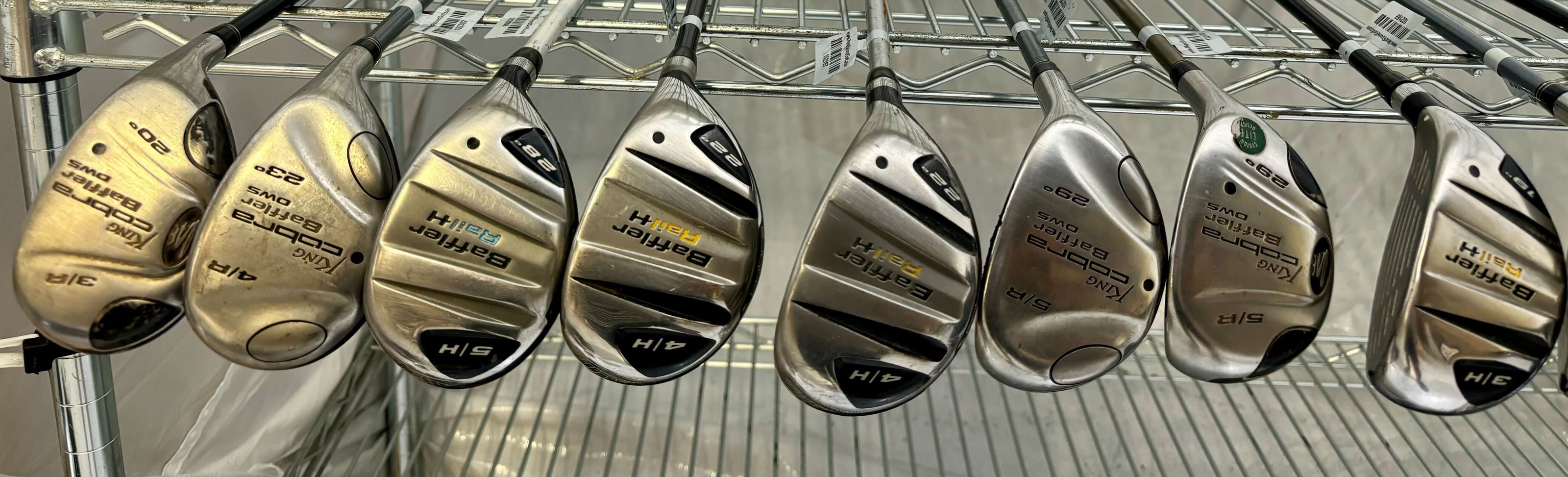 Wholesale Lot of 30 Golf Clubs - Cobra Fairway Woods and Hybrids-Next Round