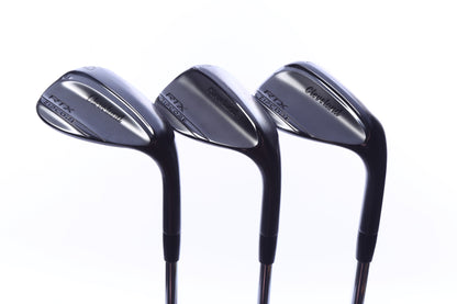 Used Cleveland RTX ZipCore Black Satin Wedge Set - Right-Handed - 52*, 56*, 60* - Variable Flex
