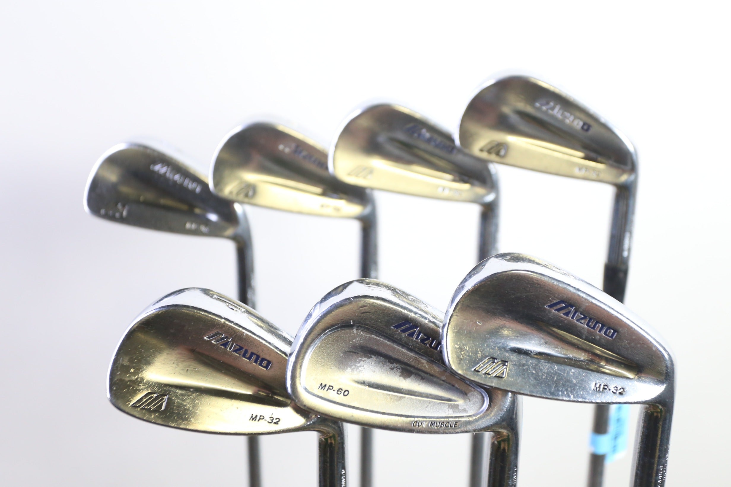 Used Mizuno MP 32 Iron Set - Right-Handed - 4-PW - Extra Stiff Flex