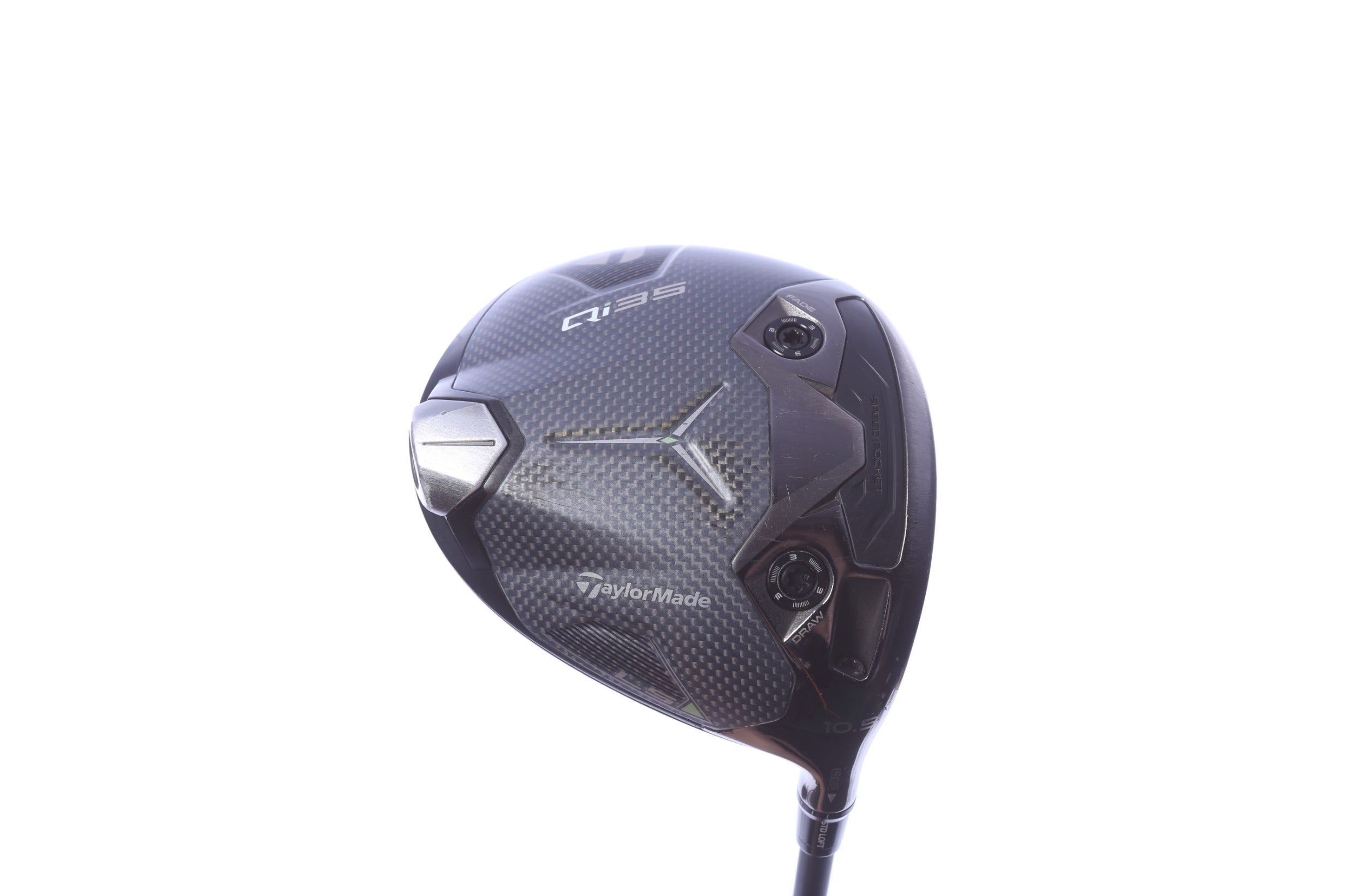 Used TaylorMade Qi35 LS Driver - 10.5 Degrees - Stiff Flex Mitsubishi Dark Waves Kai'li - Right-Handed