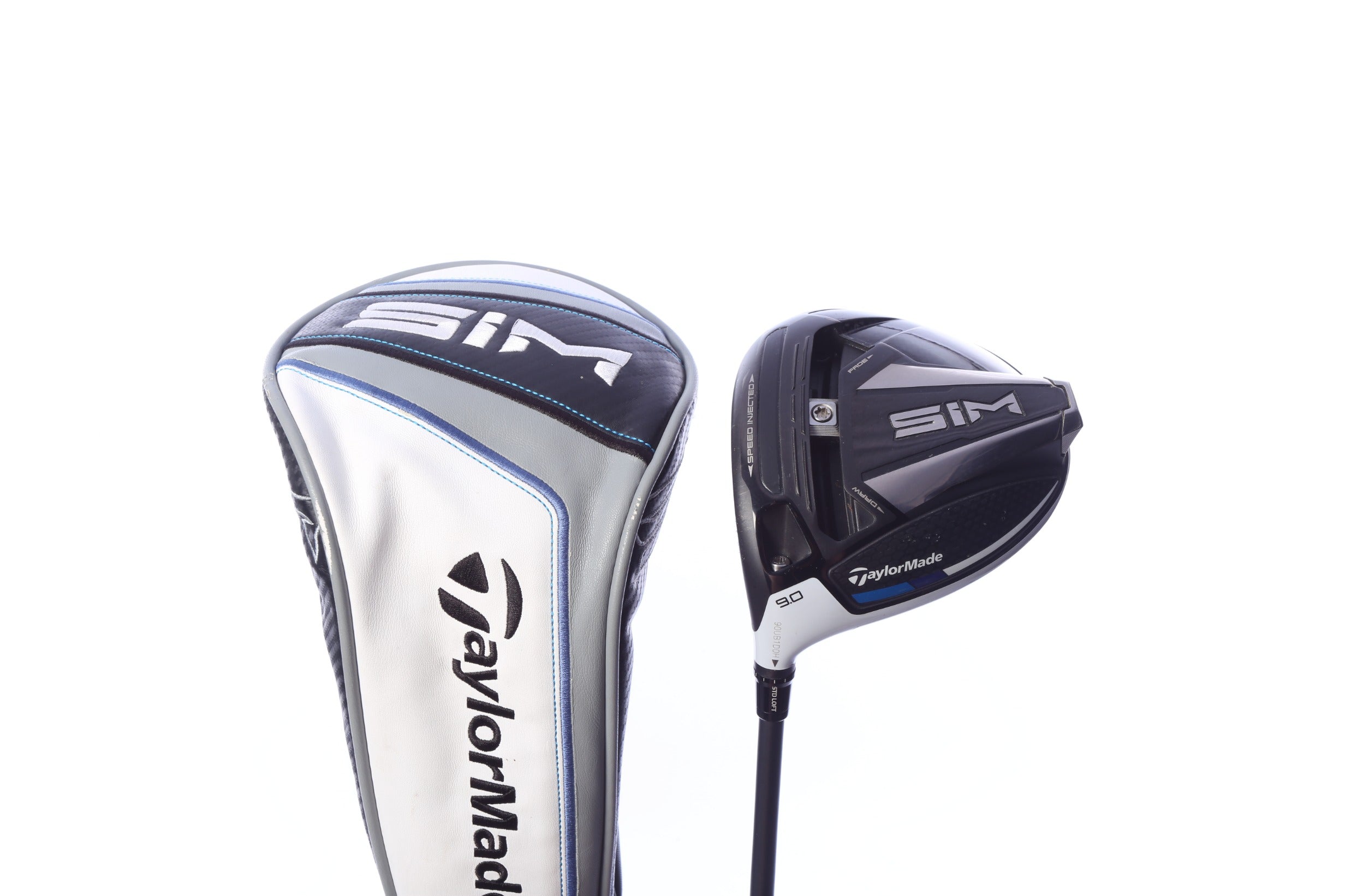 Used TaylorMade SIM Driver - 9 Degrees - Stiff Flex Project X Hzrdus Smoke Green - Left-Handed